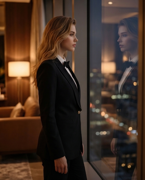 227 Premium Crepe Smoking Suit
