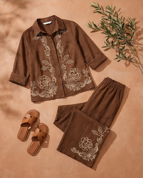221 Chocolate Brown Luxury Cotton Set