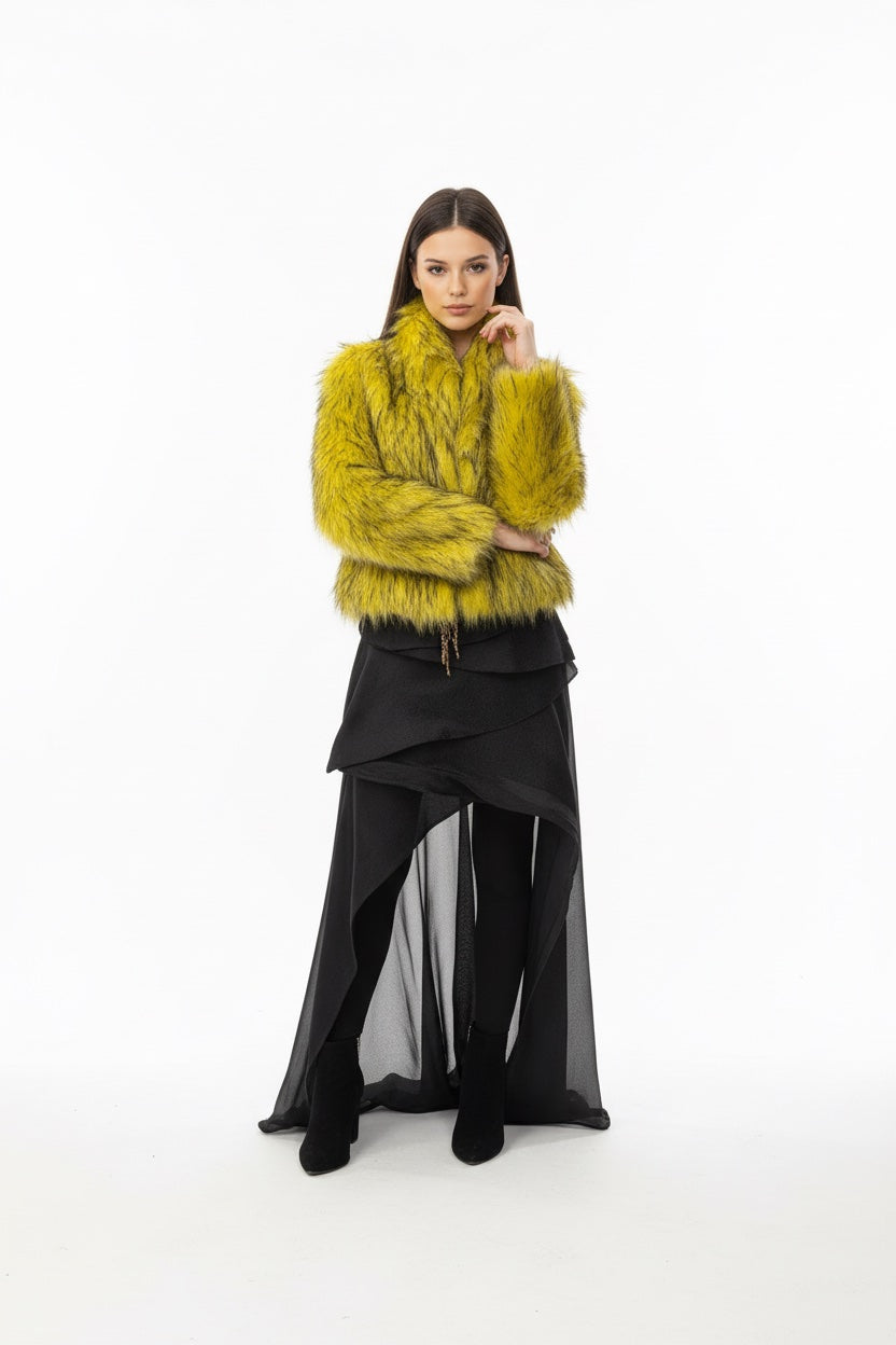 122 Συνθετική μίντι γούνα