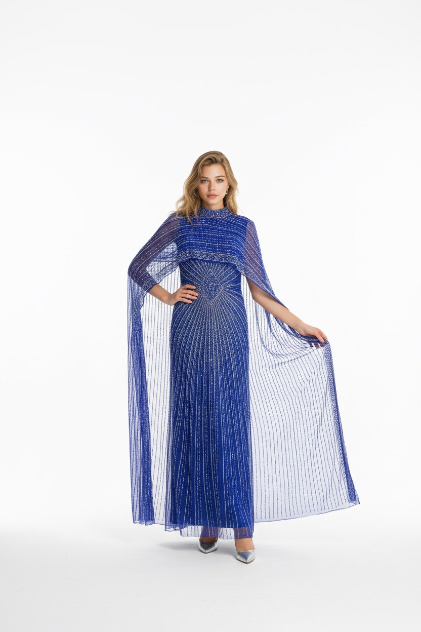 153 Βραδινό φόρεμα με κρύσταλλα