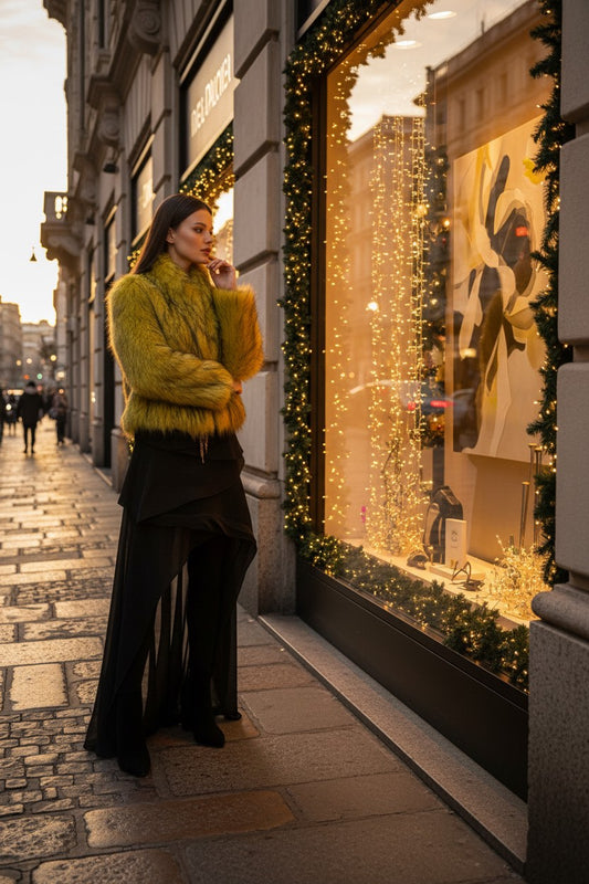 122 Συνθετική μίντι γούνα