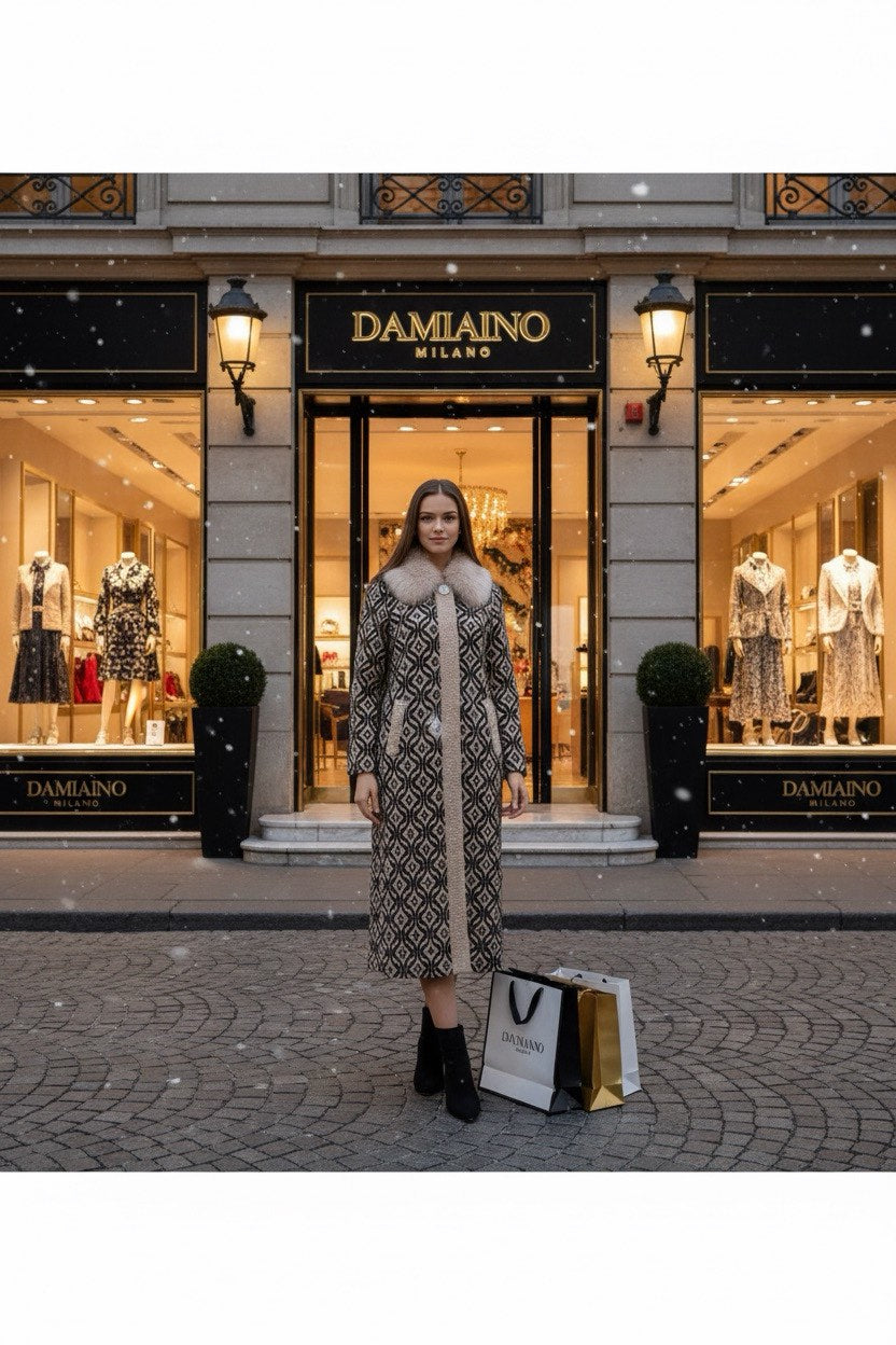 139 Παλτό ανκορά με γούνα ρενάρ