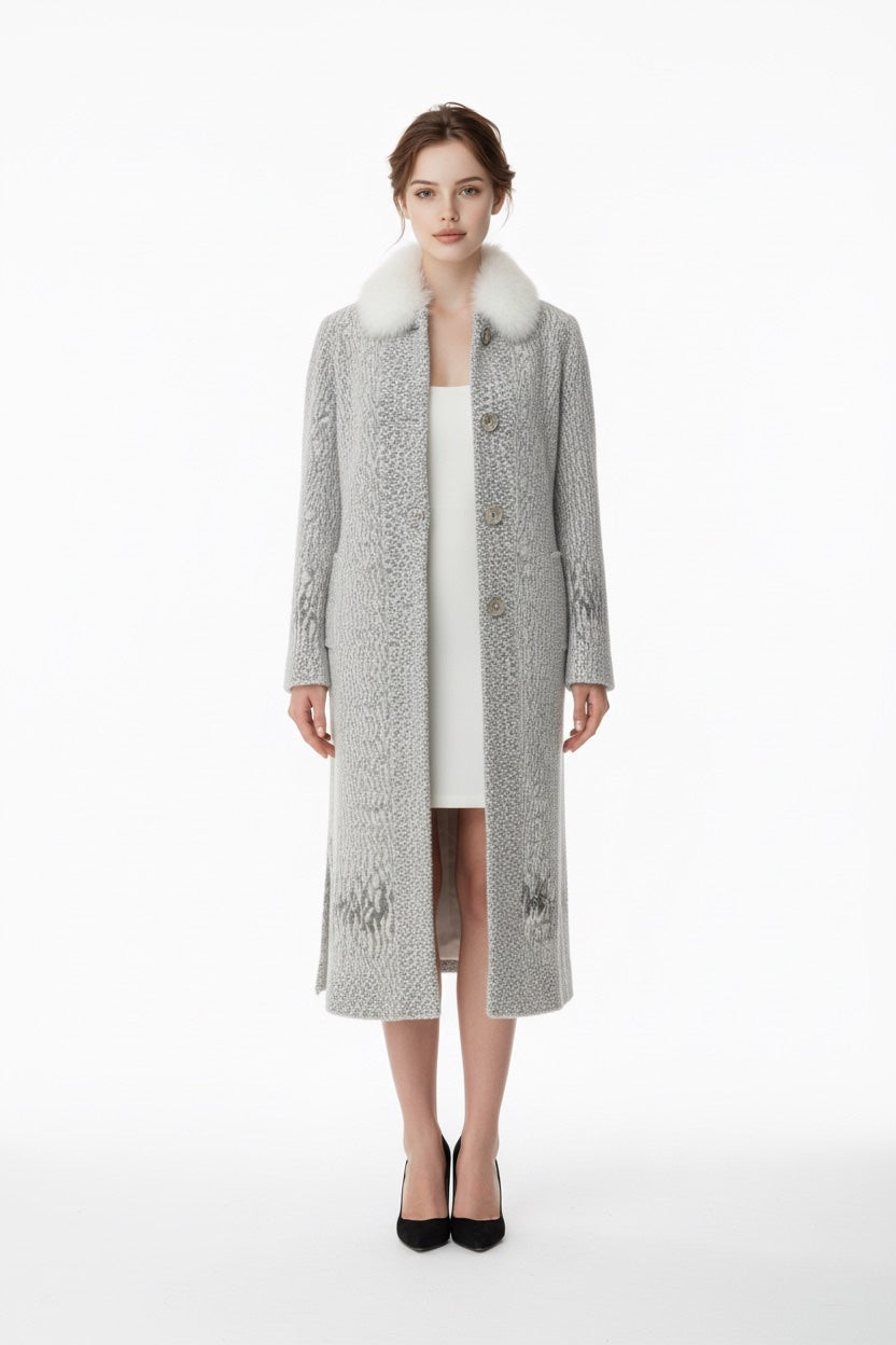 129 Παλτό ανκορά με γούνα ρενάρ