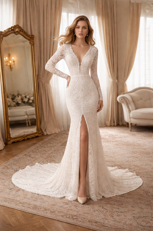 161  Σαγηνευτικό Γοργονέ Νυφικό