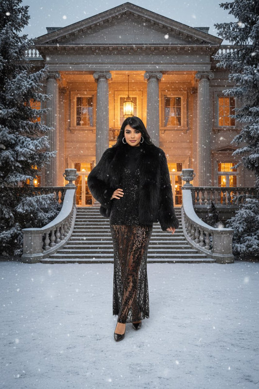 126 Συνθετική μίντι γούνα