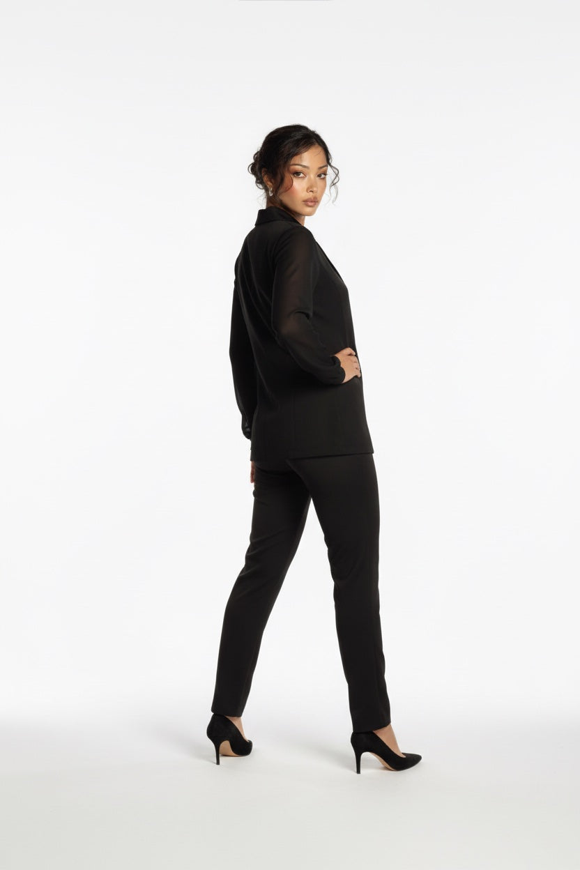 135 Σετ κρεπ μαύρο