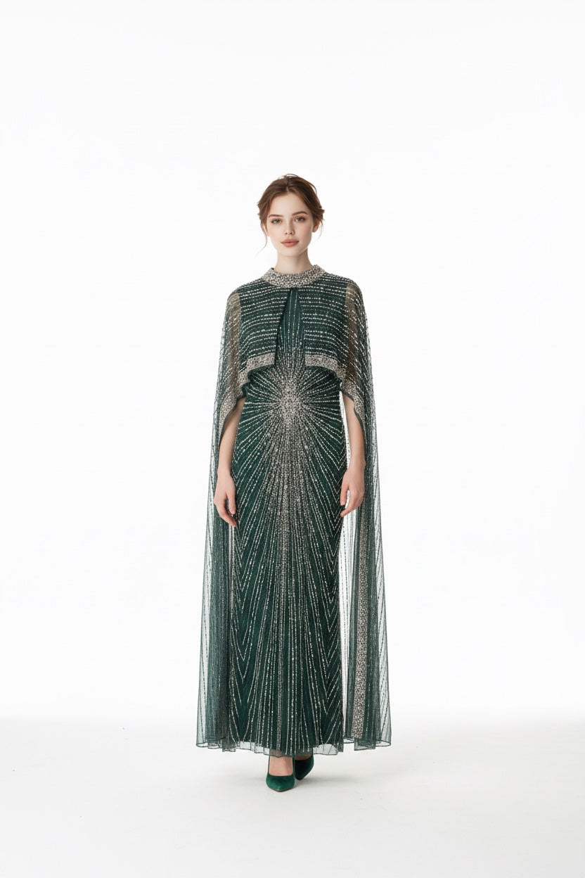 154 Βραδινό φόρεμα με κρύσταλλα