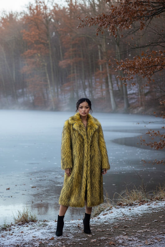 115 Συνθετική μάξι γούνα