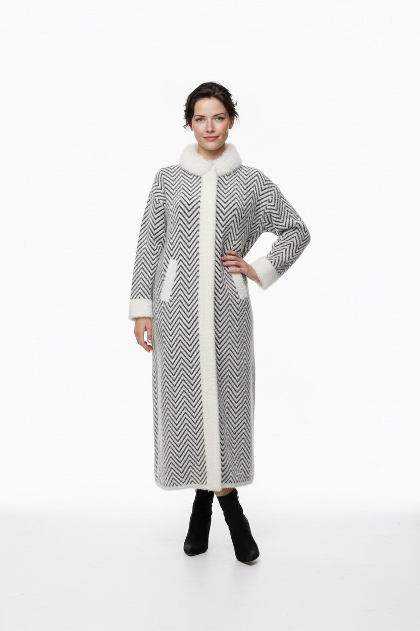 134 Ανκορά παλτό με γούνα ρενάρ