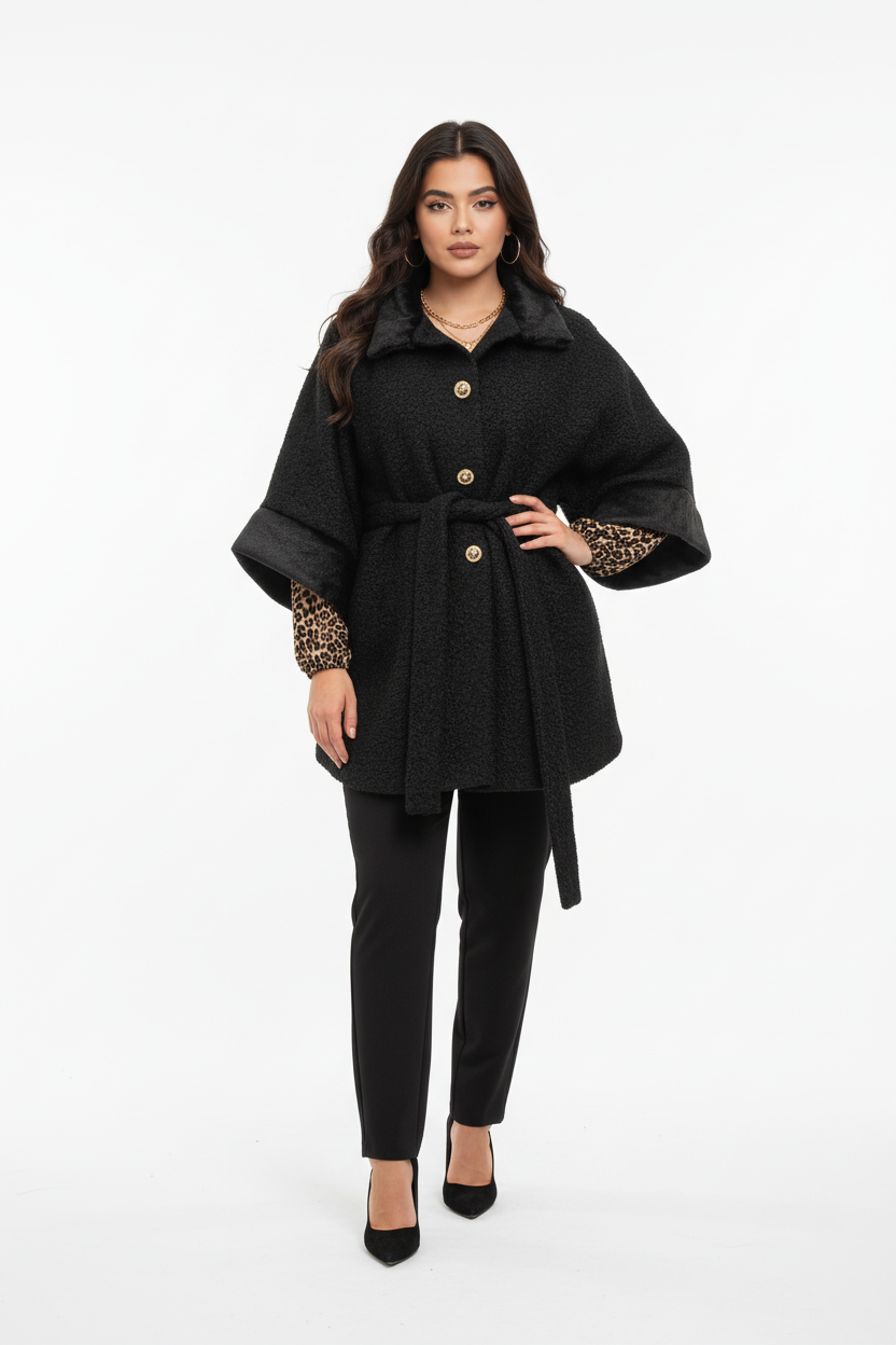 180  Luxury Bouclé Cape