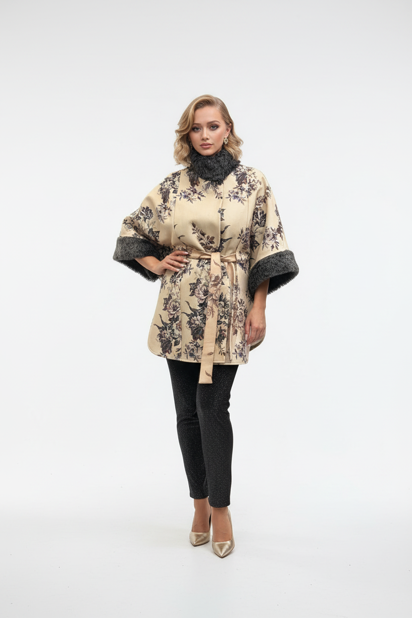 176 Luxury Floral Cape