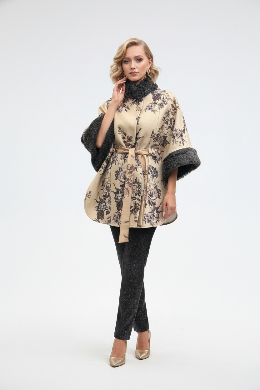 176 Luxury Floral Cape