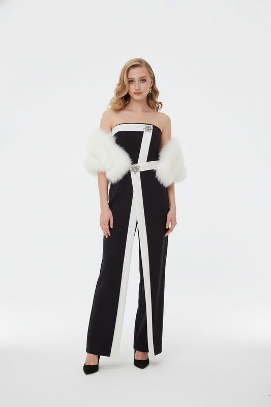 171 Chic Strapless Jumpsuit