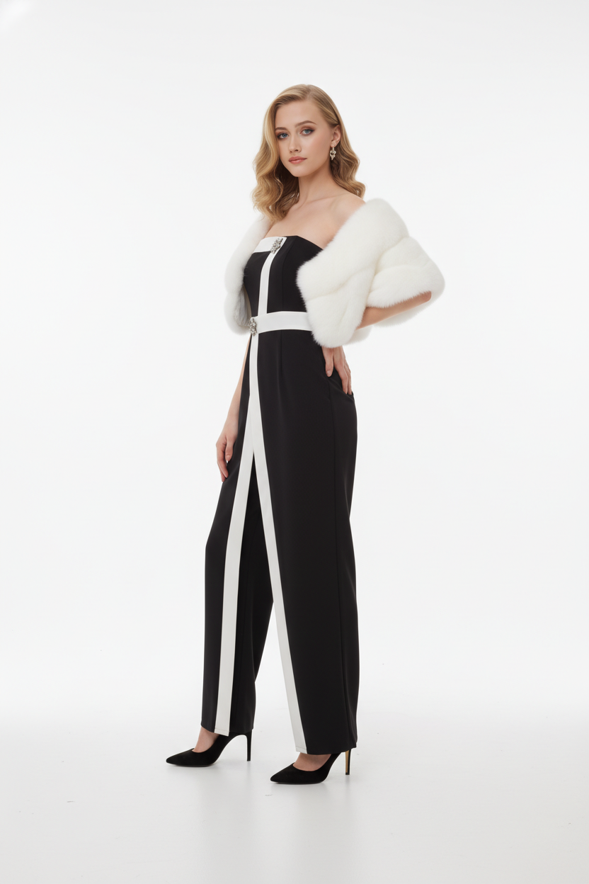 171 Chic Strapless Jumpsuit