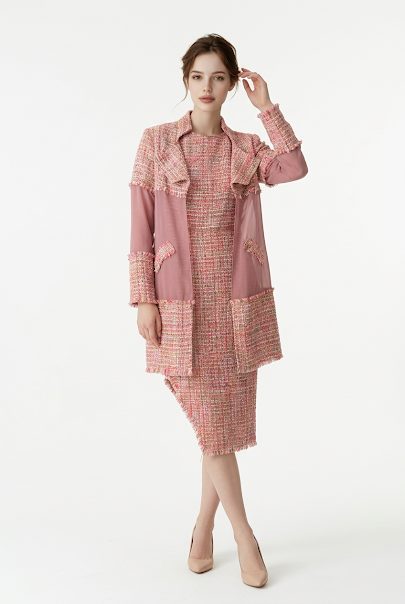 228   Dusty Rose Chenille Ensemble