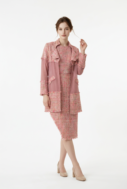 228   Dusty Rose Chenille Ensemble