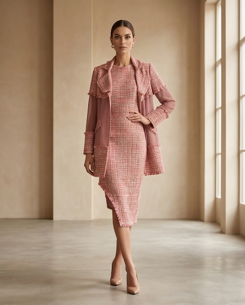 228   Dusty Rose Chenille Ensemble