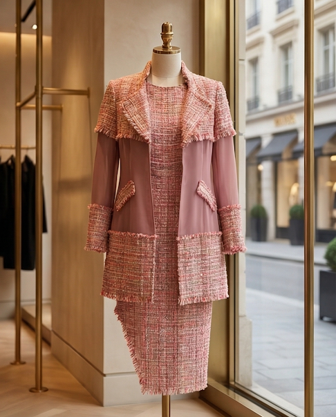 228   Dusty Rose Chenille Ensemble