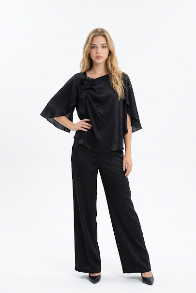 226   Black Satin Ensemble