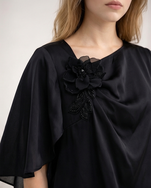 226   Black Satin Ensemble