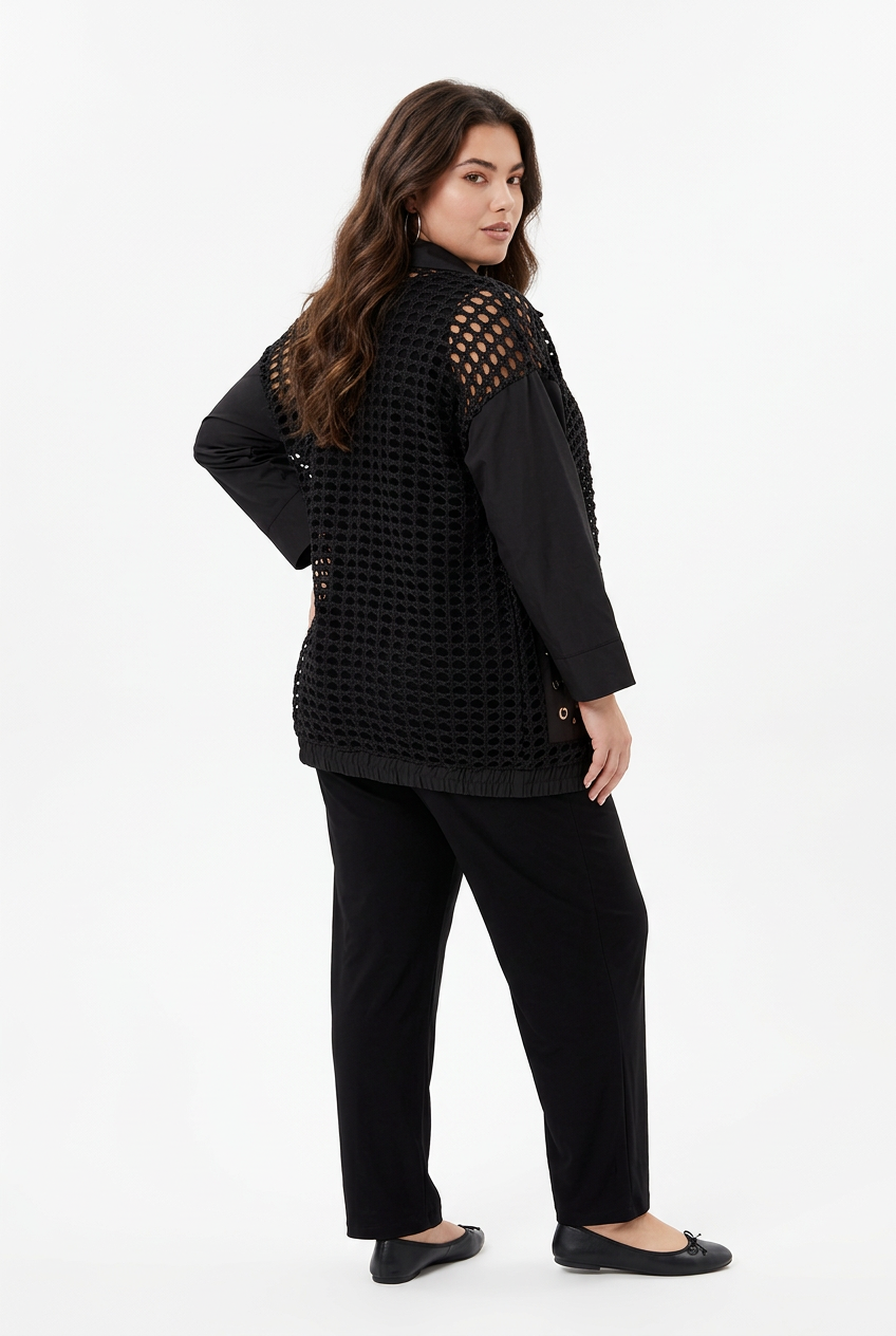 205  Elegant Black Plus Size 3-Piece Set – Cupro