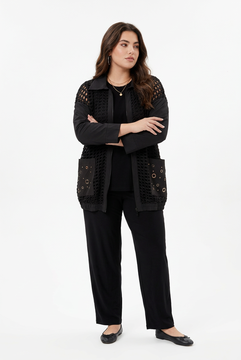 205  Elegant Black Plus Size 3-Piece Set – Cupro