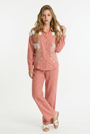 220  Luxury Cotton Set in Dusty Rose