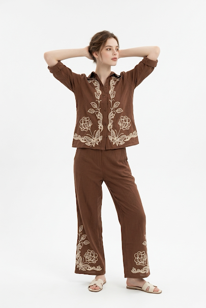221   Chocolate Brown Luxury Cotton Set