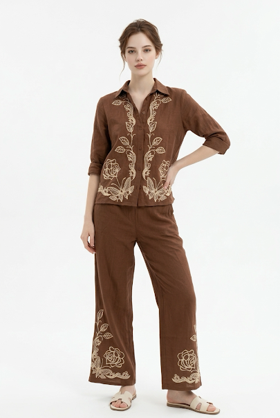 221   Chocolate Brown Luxury Cotton Set