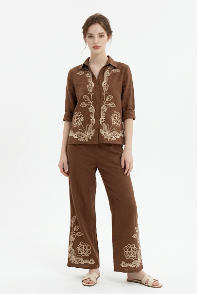 221   Chocolate Brown Luxury Cotton Set