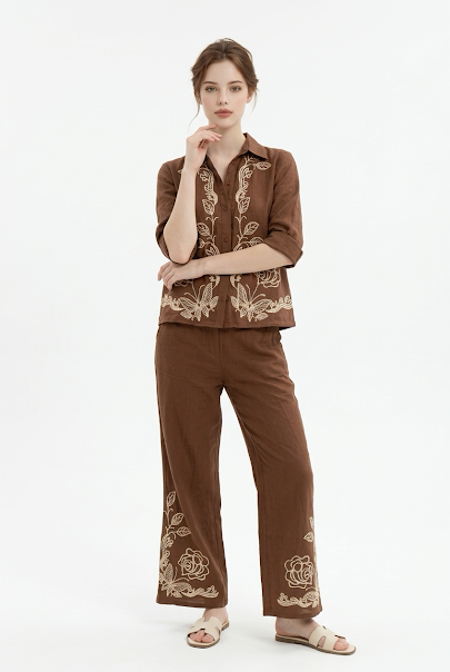 221   Chocolate Brown Luxury Cotton Set