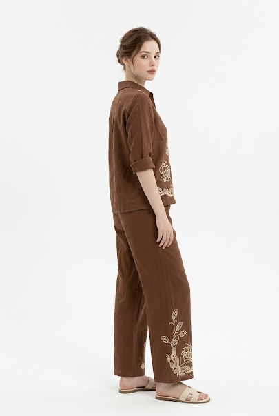 221   Chocolate Brown Luxury Cotton Set
