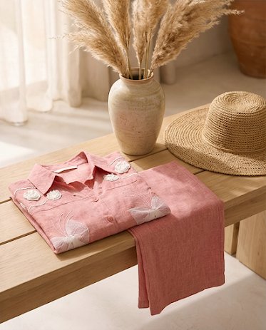 220  Luxury Cotton Set in Dusty Rose