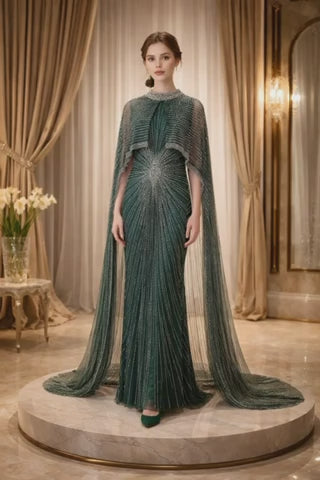 154 Βραδινό φόρεμα με κρύσταλλα